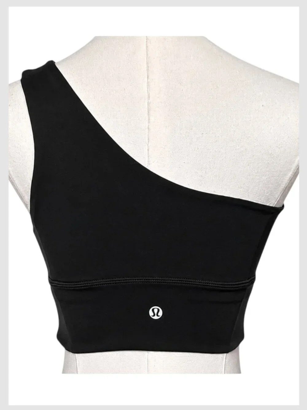 Lululemon Align Asymmetrical Bra Black One Shoulder Nulu S 4